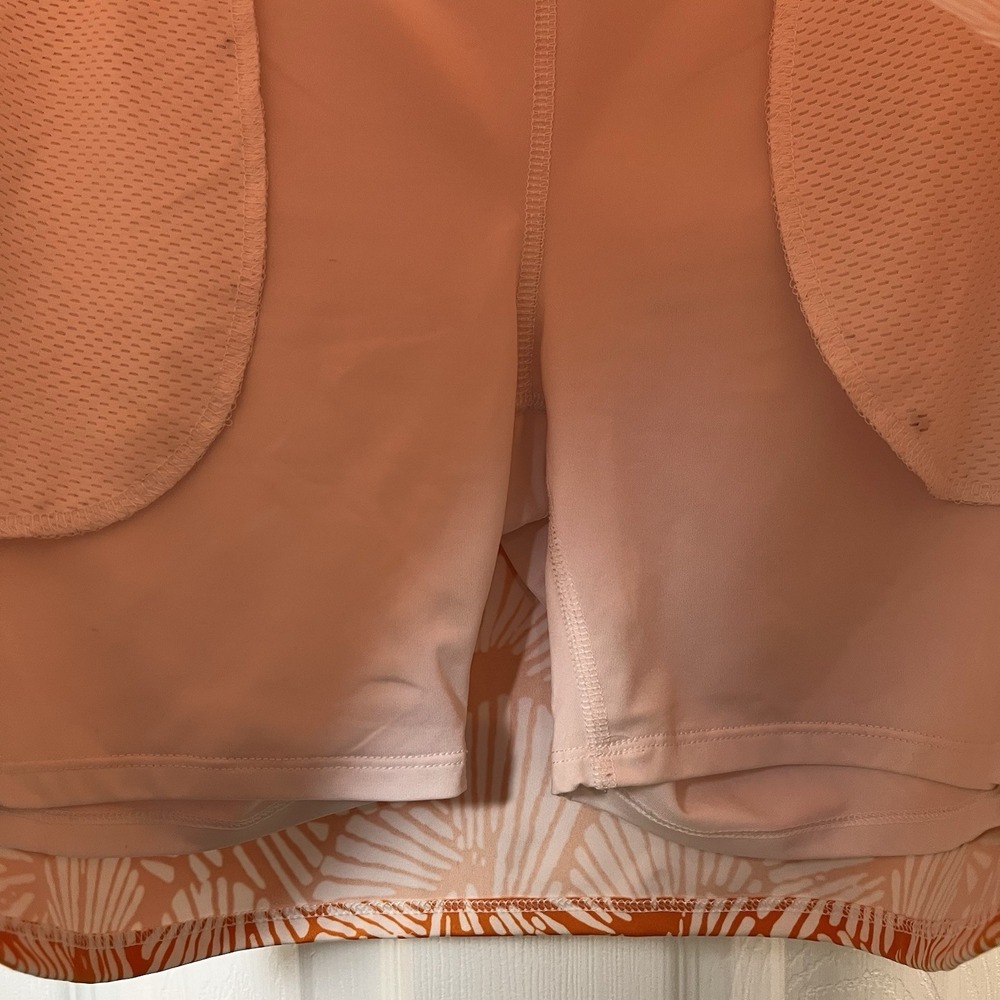 Tommy Bahama Golf Skort Women's Size Small Orange Tropical Pockets - Picture 3 of 7